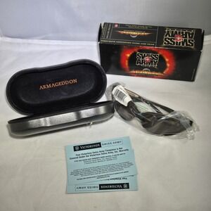 Victorinox Swiss Army Armageddon 26806 Twister Sunglasses‎ Black Switzerland VTG